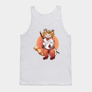 Red Panda Samurai Tank Top